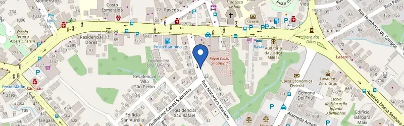 Mapa da estação Royal Plaza Shopping