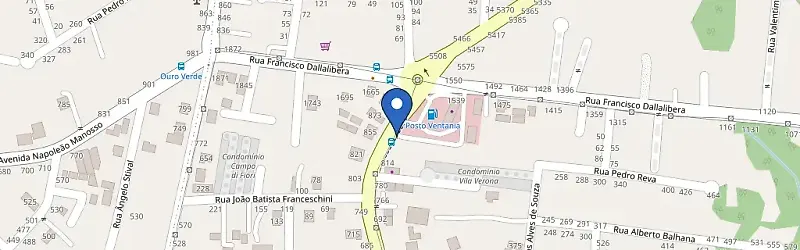 Mapa da estação Auto Posto Ventania