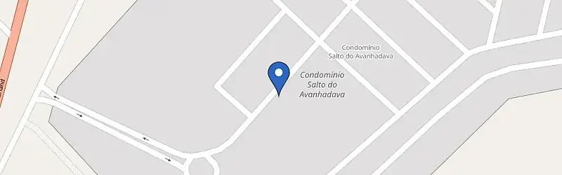 Mapa da estação Condomínio Salto Do Avanhandava