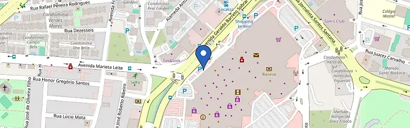 Mapa da estação Shopping Jardins