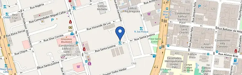 Mapa da estação Mercure Hotel Vila Olímpia