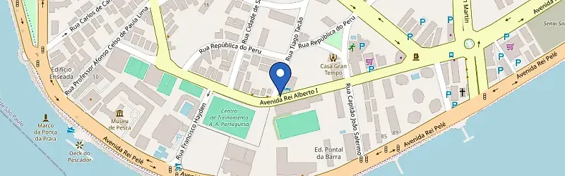 Mapa da estação Comfort Hotel Santos