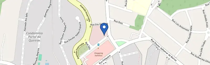 Mapa da estação Vertice Valinhos