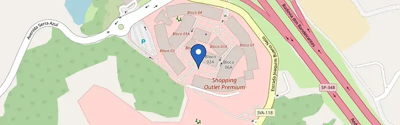 Mapa da estação Outlet Premium São Paulo