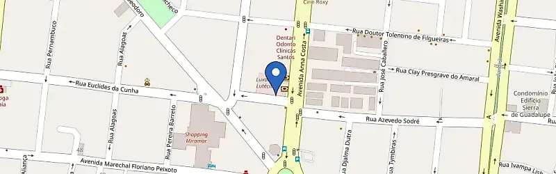 Mapa da estação Estacionamento Gonzaga