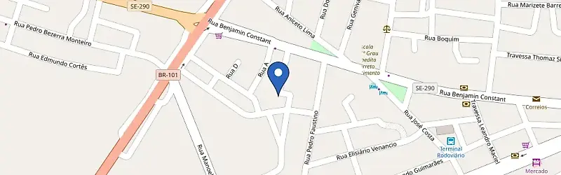 Mapa da estação Carregamento Residencial