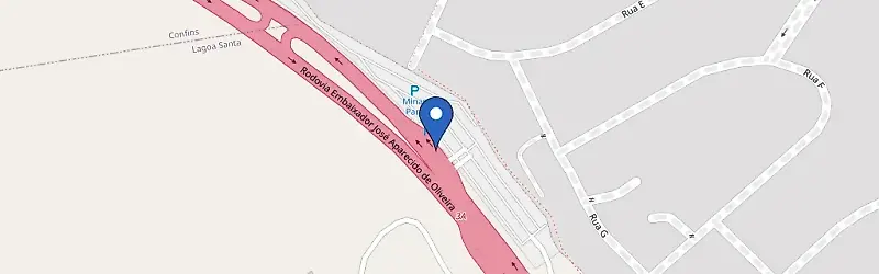 Mapa da estação Zletric - Aeroporto Lagoa Santa Confins
