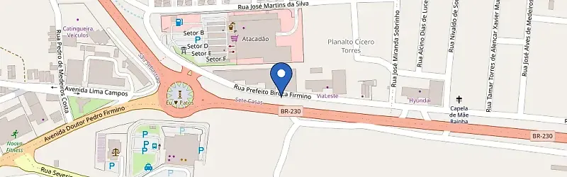 Mapa da estação Grupo Via Leste