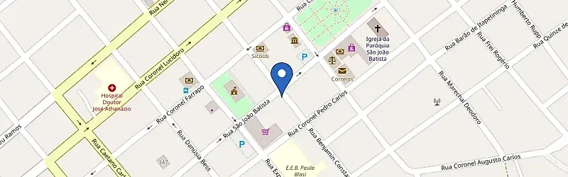 Mapa da estação Rota Verde - Sicoob Campos Novos