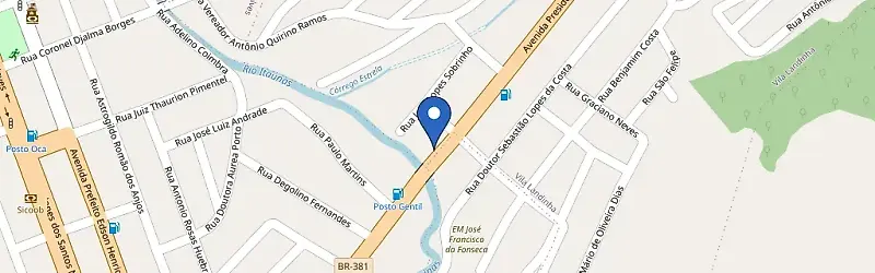 Mapa da estação Supermercado Casa Do Cloro