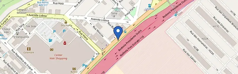 Mapa da estação BYD - Original SJC