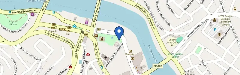 Mapa da estação Cachoeiro De Itapemirim