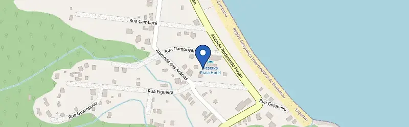 Mapa da estação Reserva Hotel