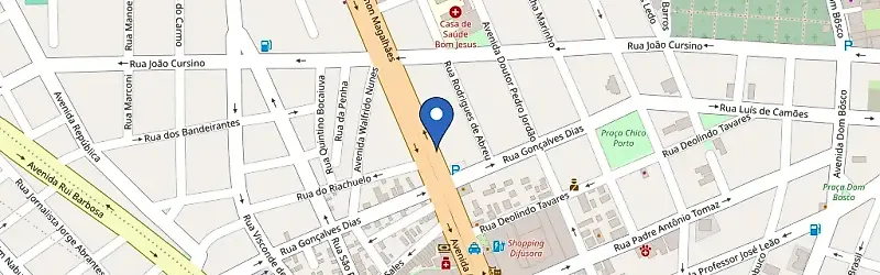 Mapa da estação Vip Informática