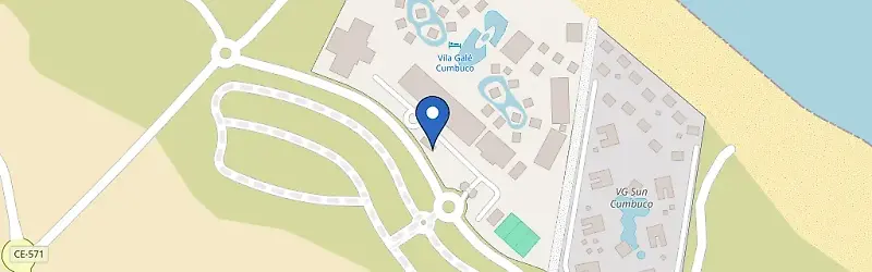 Mapa da estação ChargeOn Vila Galé Cumbuco