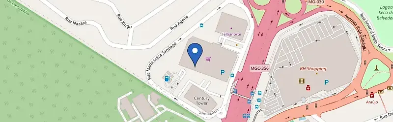 Mapa da estação Assaí Atacadista Belvedere