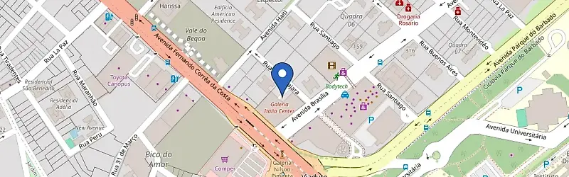 Mapa da estação Energize-C / Prime Park Galeria Itália