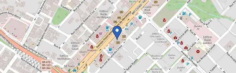 Mapa da estação Prime Park Av. CPA