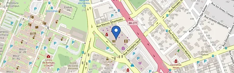 Mapa da estação Zletric Shopping Jardim Das Américas