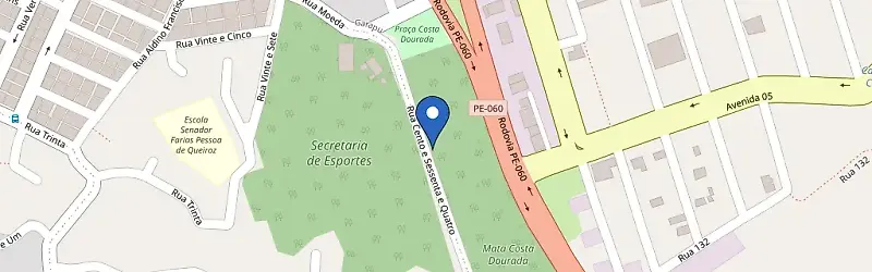 Mapa da estação Posto Costa Dourada