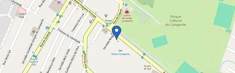 Mapa da estação Hotel Natur Campeche