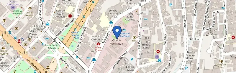 Mapa da estação Rosewood São Paulo