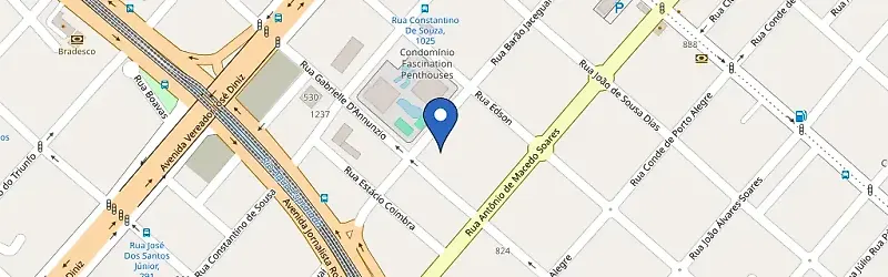 Mapa da estação Supremo Campo Belo (Visitantes)