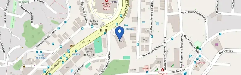 Mapa da estação The One Business Center