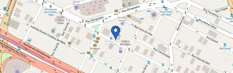 Mapa da estação Business Center