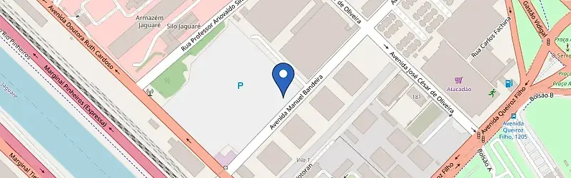 Mapa da estação Estacionamento Autovagas - Spark Arena
