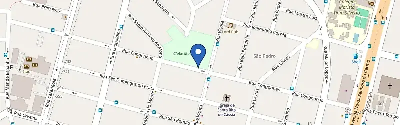 Mapa da estação Academia Arena Squash