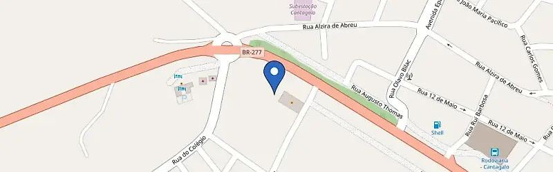 Mapa da estação Parada Bomfim