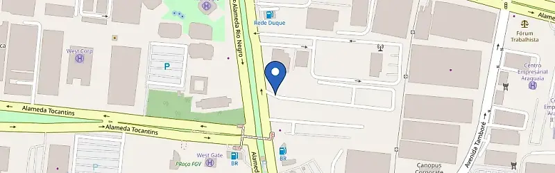 Mapa da estação Zletric - Condomínio West Tower