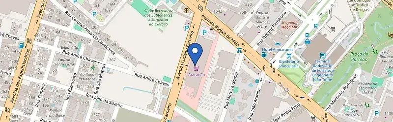 Mapa da estação WeCharge - Atacadão Fortaleza Fátima