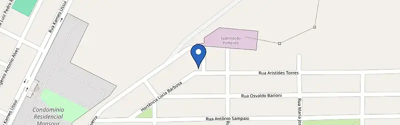 Mapa da estação Residência Cassiano