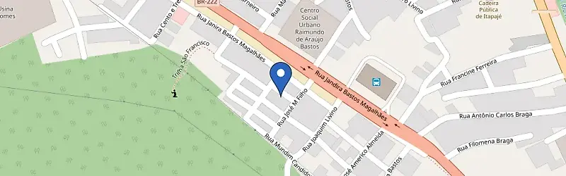 Mapa da estação Pousada Itajavé