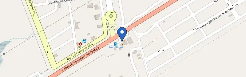 Mapa da estação Restaurante Ramal