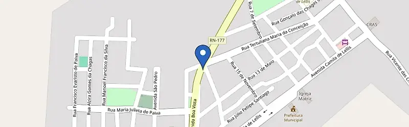 Mapa da estação Faz Sta Rita