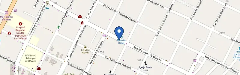 Mapa da estação Hotel E Restaurante Zé Bezerra