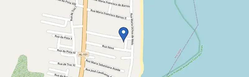 Mapa da estação Pousada O Sol De Maragogi