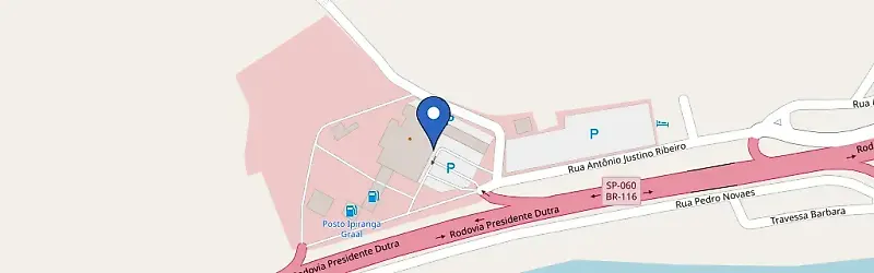 Mapa da estação Graal Estrela Da Dutra