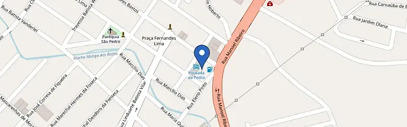 Mapa da estação Pousada Da Pedra