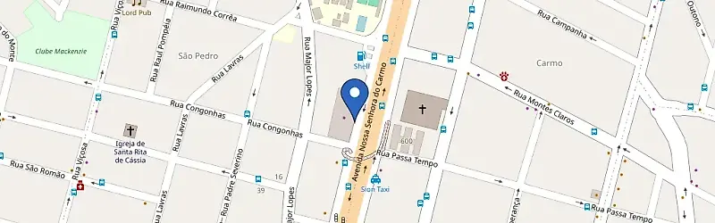 Mapa da estação Carbel Byd Savassi