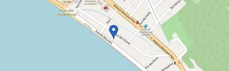 Mapa da estação Cantinho Tia Dê / Veterinária