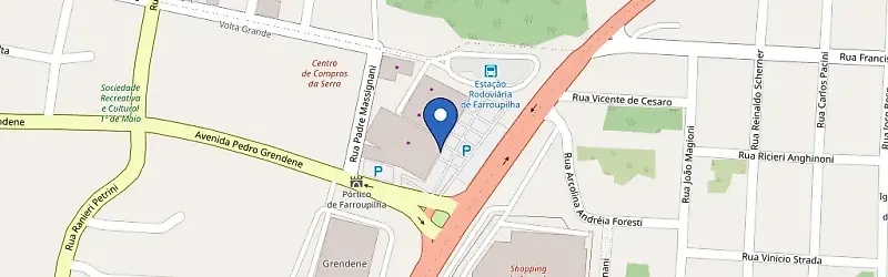 Mapa da estação Centro De Compras