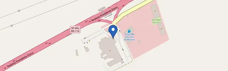 Mapa da estação Posto Arco Íris Roseira