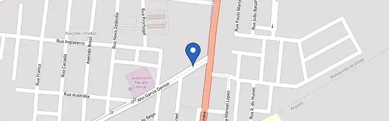 Mapa da estação Posto BR