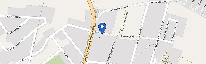 Mapa da estação Posto Líder 1