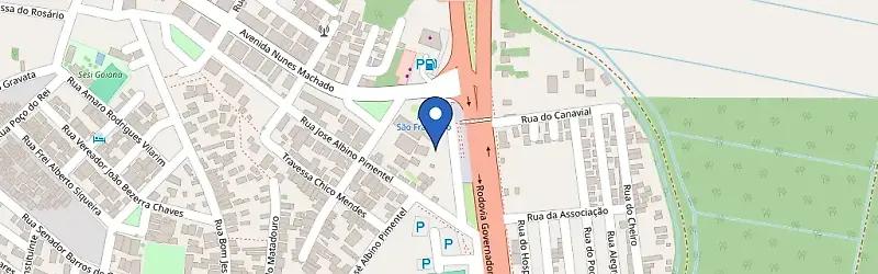 Mapa da estação VAPT - Restaurante e Pousada São Francisco