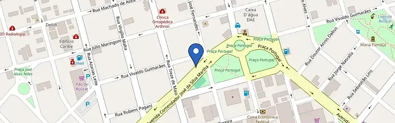 Mapa da estação DSA-X Comprando Bauru